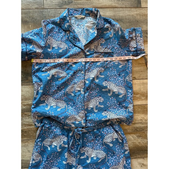 PRINTFRESH SHORT SLEEVE BAGHEERA PAJAMA SET L BLUE/ INK - Picture 6 of 10